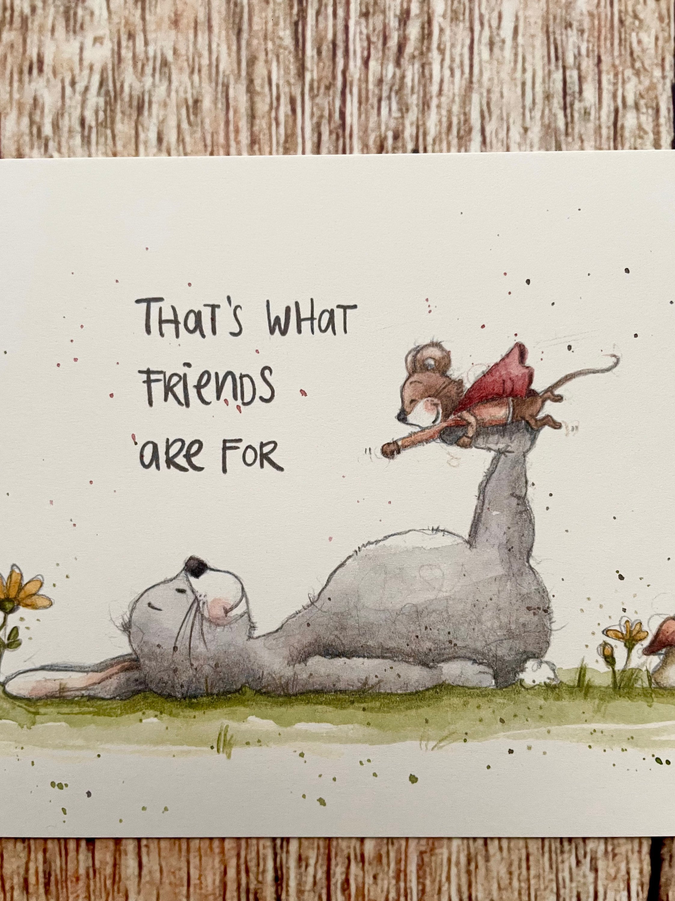 Postkarte Thats what friends are for Etsy.de