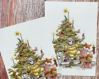 Postkarte "Weihnachtsbaum"