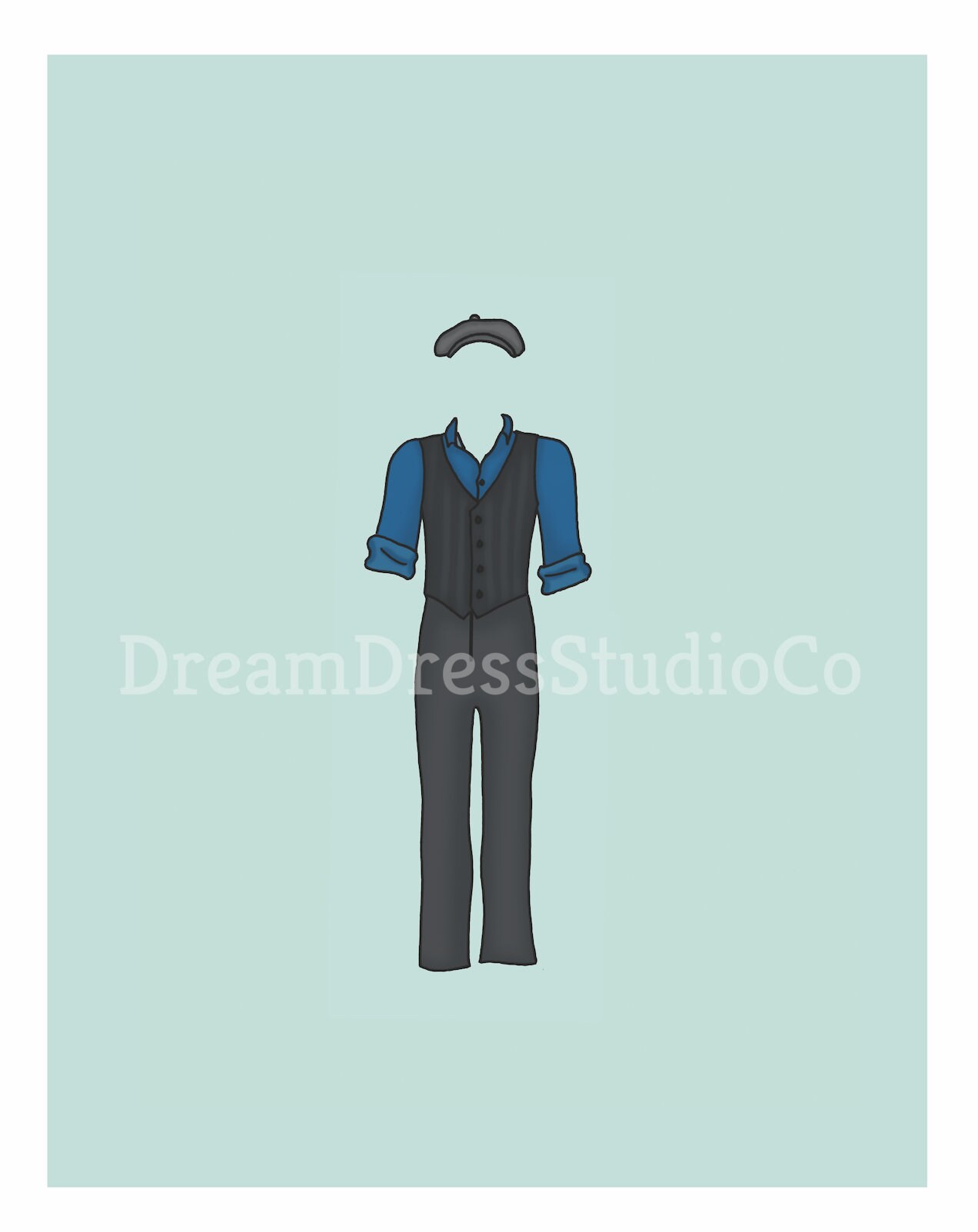 Jack Kelly Newsies Broadway Musical Theatre Costume Design Art Etsy