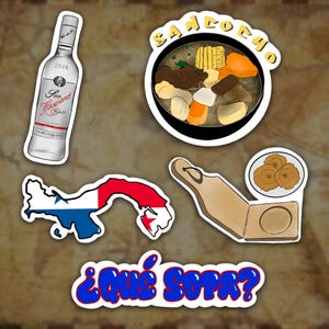 Panama Heritage Sticker Pack, wasserfester Vinyl-Aufkleber