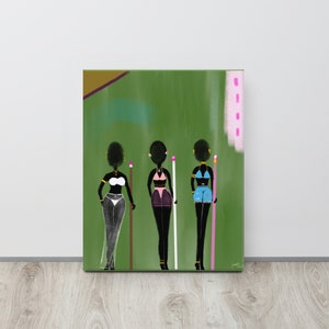 African Art Canvas Print, African Fashion Wall Art, Black Art, Black Fashion, Art Prints, Les Sœurs Collection 009