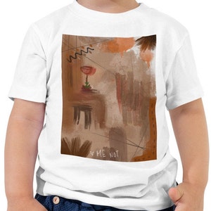 Abstract Art Graphic T-shirt for Toddler, Streetwear, 100% Cotton, Vintage Fine Art Shirt, Gift for Child, Parent and Child Matching Shirt