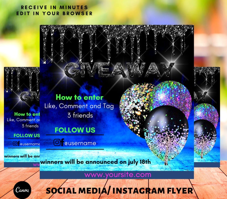 D.I.Y Canva Giveaway Flyer Template 2021 GIVEAWAY FLYER TEMPLATE Editable Canva Social Media Flyer Template For Giveaways. D.I.Y Canva Giveaway Flyer Template 2021 GIVEAWAY FLYER TEMPLATE Editable Canva Social Media Flyer Template For Giveaways.