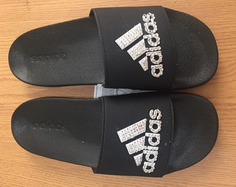 bling adidas slides
