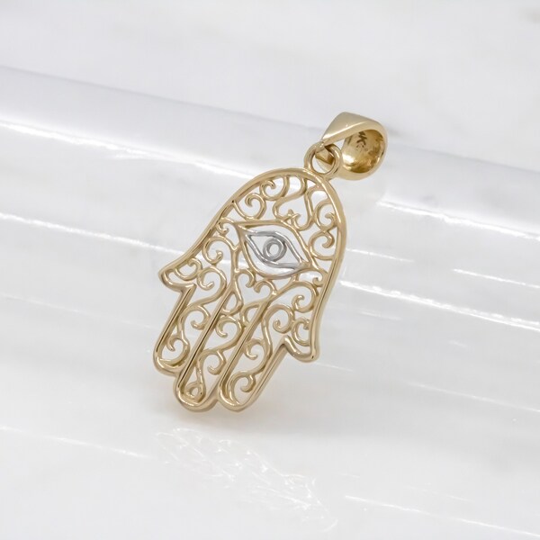 Hand Der Fatima Charm Anhänger Gold- Oder Silberfarben