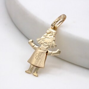 Gold Girl Pendant Etsy Singapore