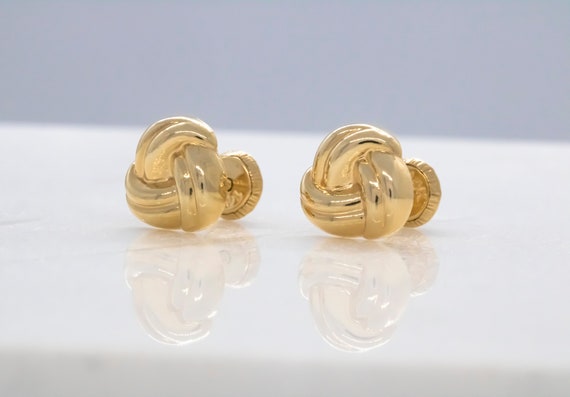 14 karat Scallop fluted earrings 14K gold adult children baby Scallop  earrings | eBay