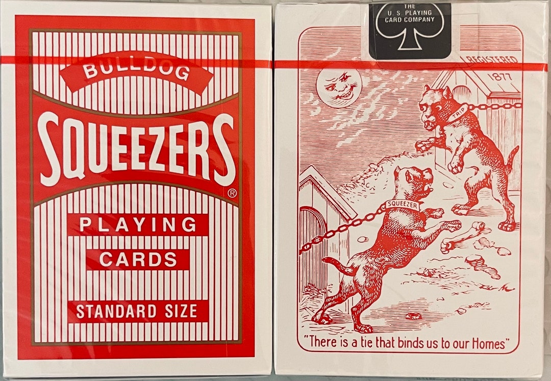 Bulldog SQUEEZERS Playing Cards Cool Deck of Cards Poker Etsy
