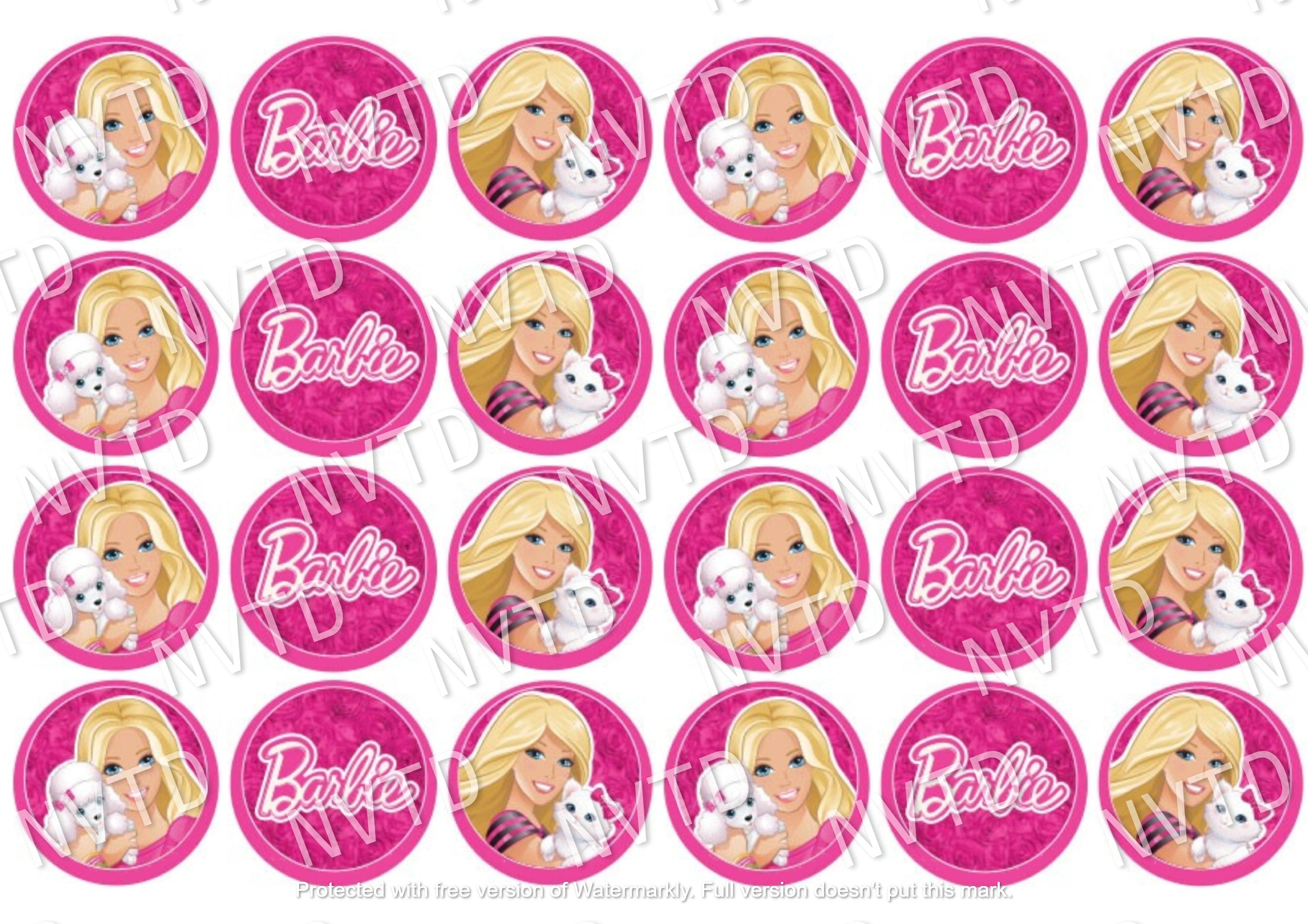 Toppers De Barbie Para Imprimir | espacopotencial.org.br