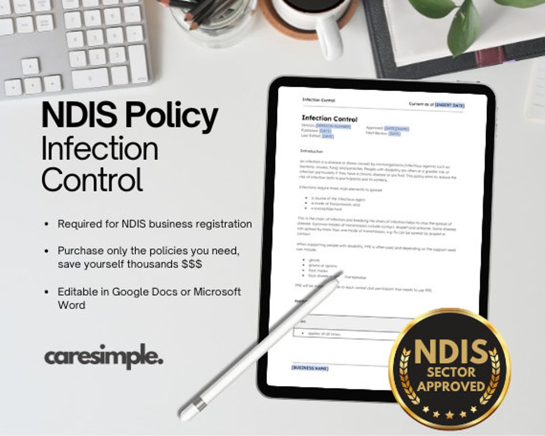 NDIS Policy - Infection Control - Editable - Disability - NDIS ...