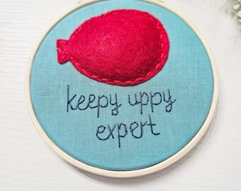 Keepy Uppy | Bluey Ornament | Hand embroidery | Bluey Christmas