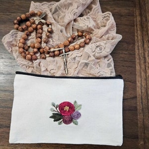 Veil Bags, Hand embroidered pouch, Mass bags image 8