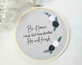 Catholic Embroidery | Saint Faustina quote | Encouraging gifts | Catholic home decor | Saint quotes