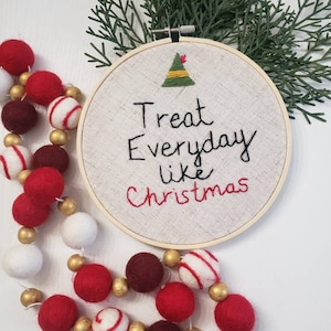 Christmas Embroidery Elf Embroidery Bye Buddy Elf quote Christmas decor Christmas gift Treat Everyday