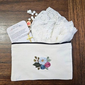 Veil Bags, Hand embroidered pouch, Mass bags image 4