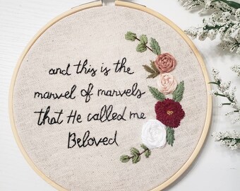 C S Lewis quote | Narnia inspired art | Narnia quote | Narnia embroidery | Custom embroidery | Christian embroidery | Christian home decor
