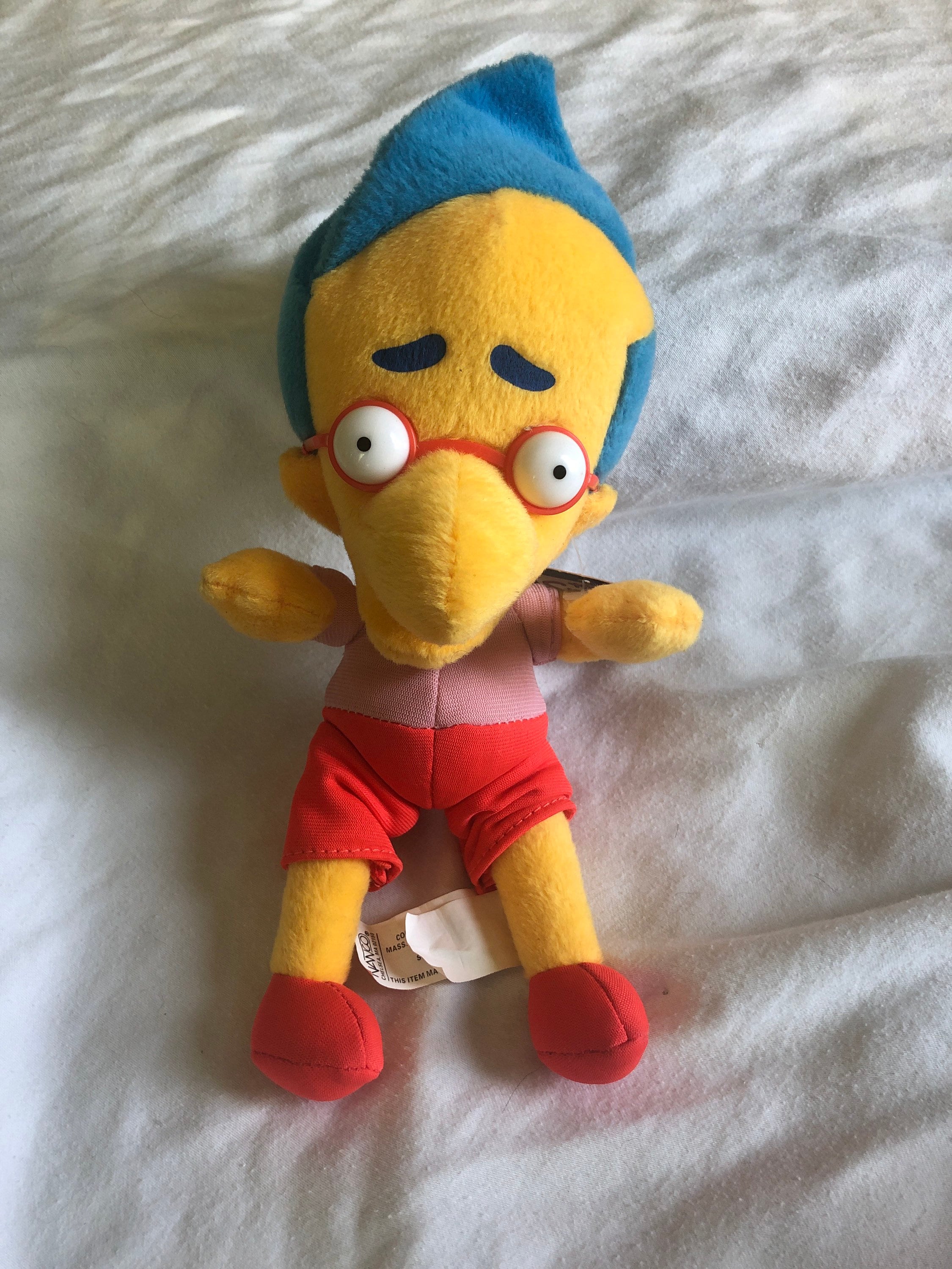 Stuffed Milhouse doll THE SIMPSONS with tag in perfect condition