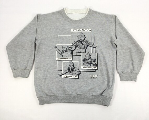 Vintage Japanese Anime ULTRAMAN Sweatshirt Large S