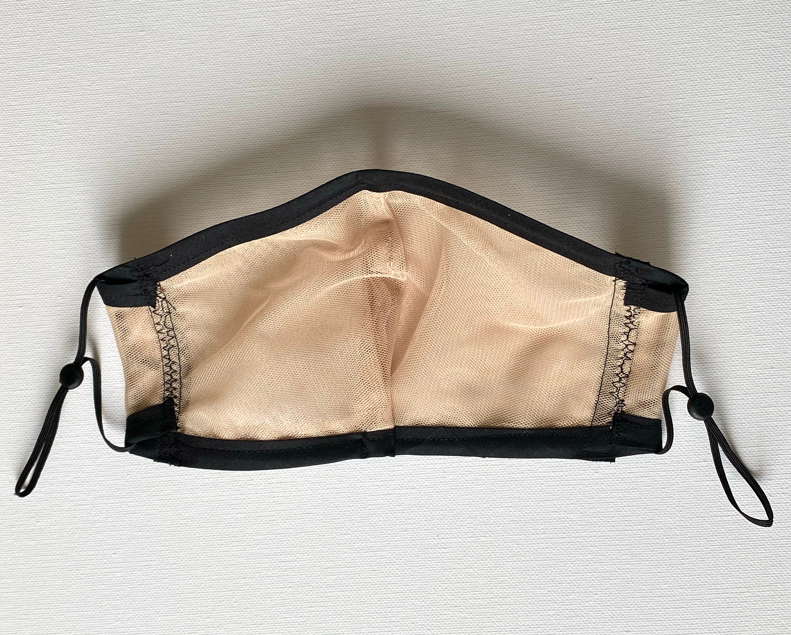 Nude Mesh Face Mask Etsy