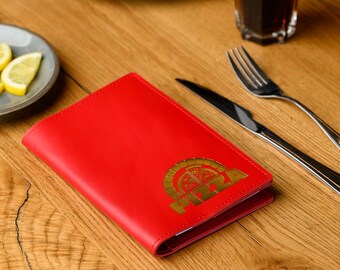 Personalized Hospitality Essentials – Custom Server Book with Pen Holder & Storage Pockets