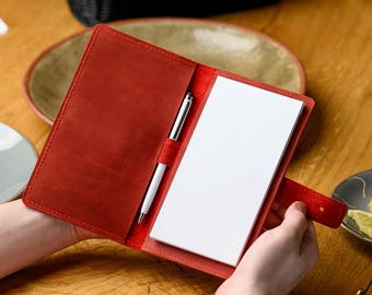 Custom Leather Restaurant Server Book: Waitstaff Organizer