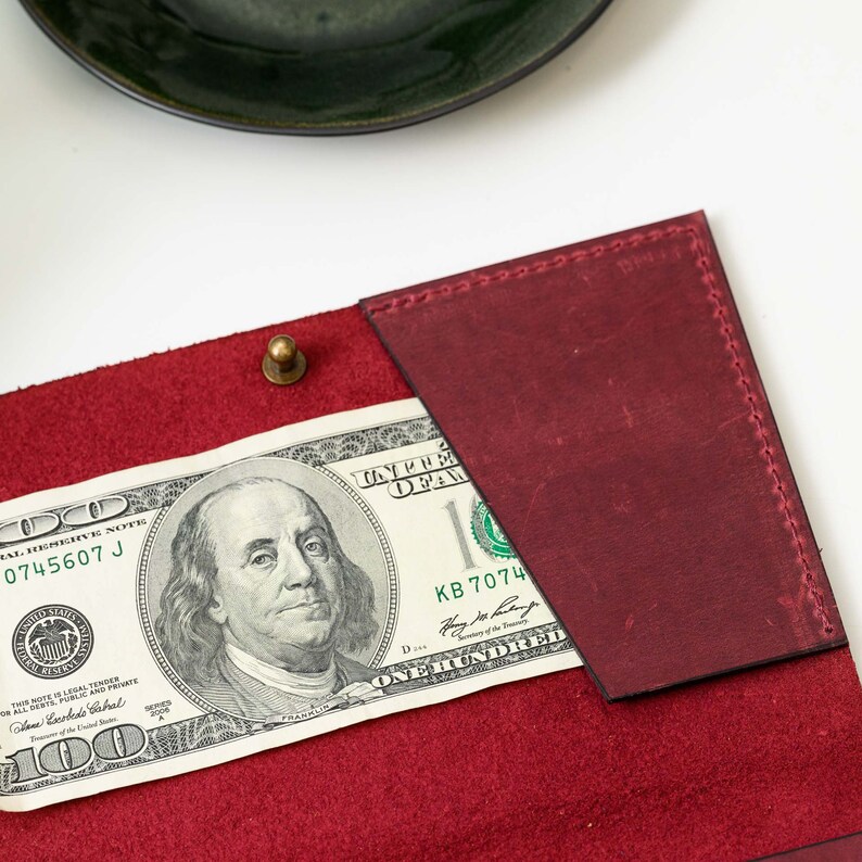 Embossed Leather Bill Holder: Restaurant Check Presenter - Etsy