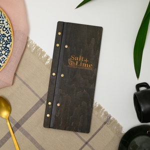 Wooden Menu Folder for Wine List, Menu Holder, Restaurant Menu Folder, Menu Board, Menu Book, Custom Menu Cover