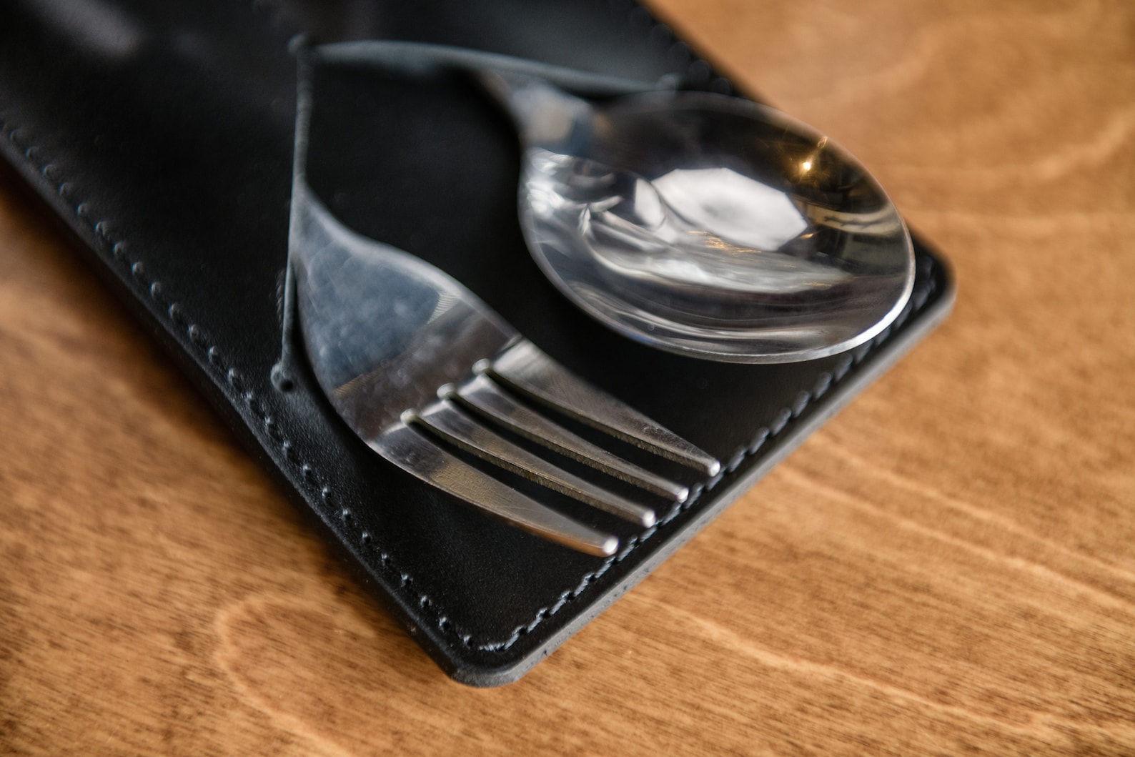 Leather Cutlery Holder Restaurant Cutlery Case Custom Etsy