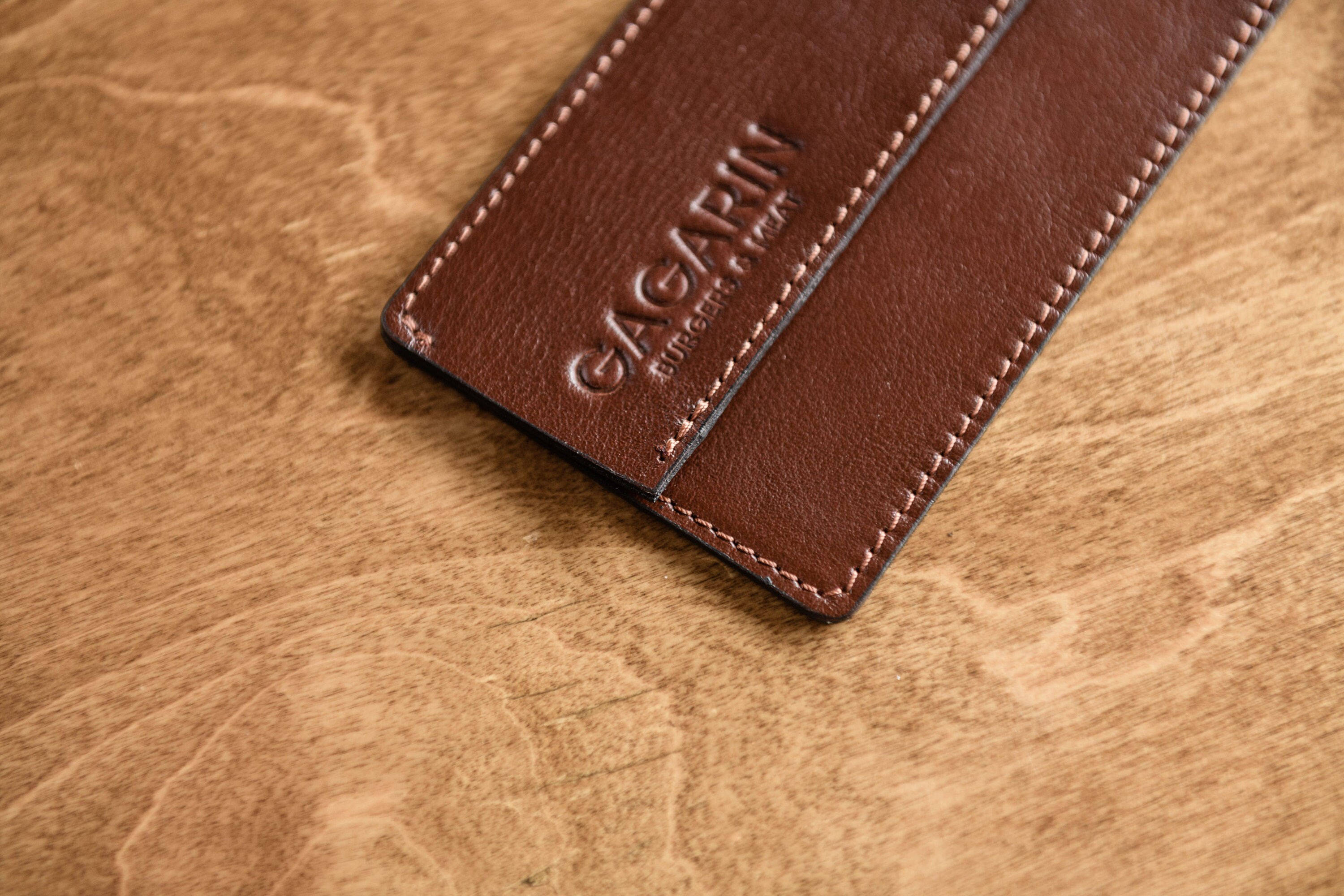 Leather Bill Holder. Leather Check Holder With Embossing. Etsy