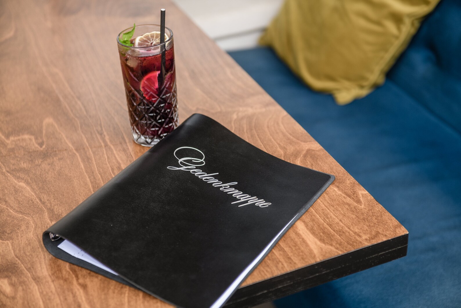 Leather Menu A4 With Ring Binder Mechanism Menu Holder With Etsy