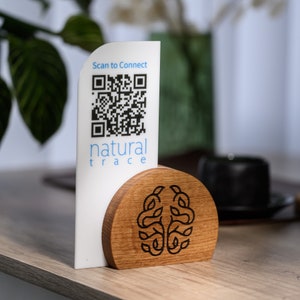 Soporte de menú QR de acrílico personalizado con logotipo, soporte de menú QR, soporte de menú de restaurante,letrero acrílico personalizado