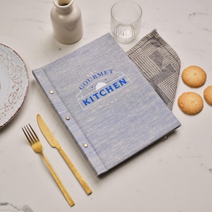 Carpeta con logotipo personalizado para restaurantes, elegante carpeta de tela, soporte personalizado con logotipo impreso, cubierta de tela para menú con marca de restaurante