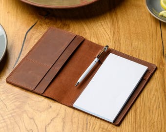 Personalized Leather Waitress Book: Restaurant Server Wallet