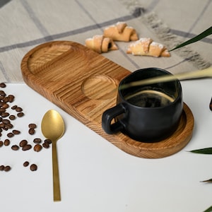 Wooden Serving Tray for Cafe, Personalized Tray for Restaurants, Rustic Kitchen Tray, Hotel Room Decorative Serving Tray, Serving Board