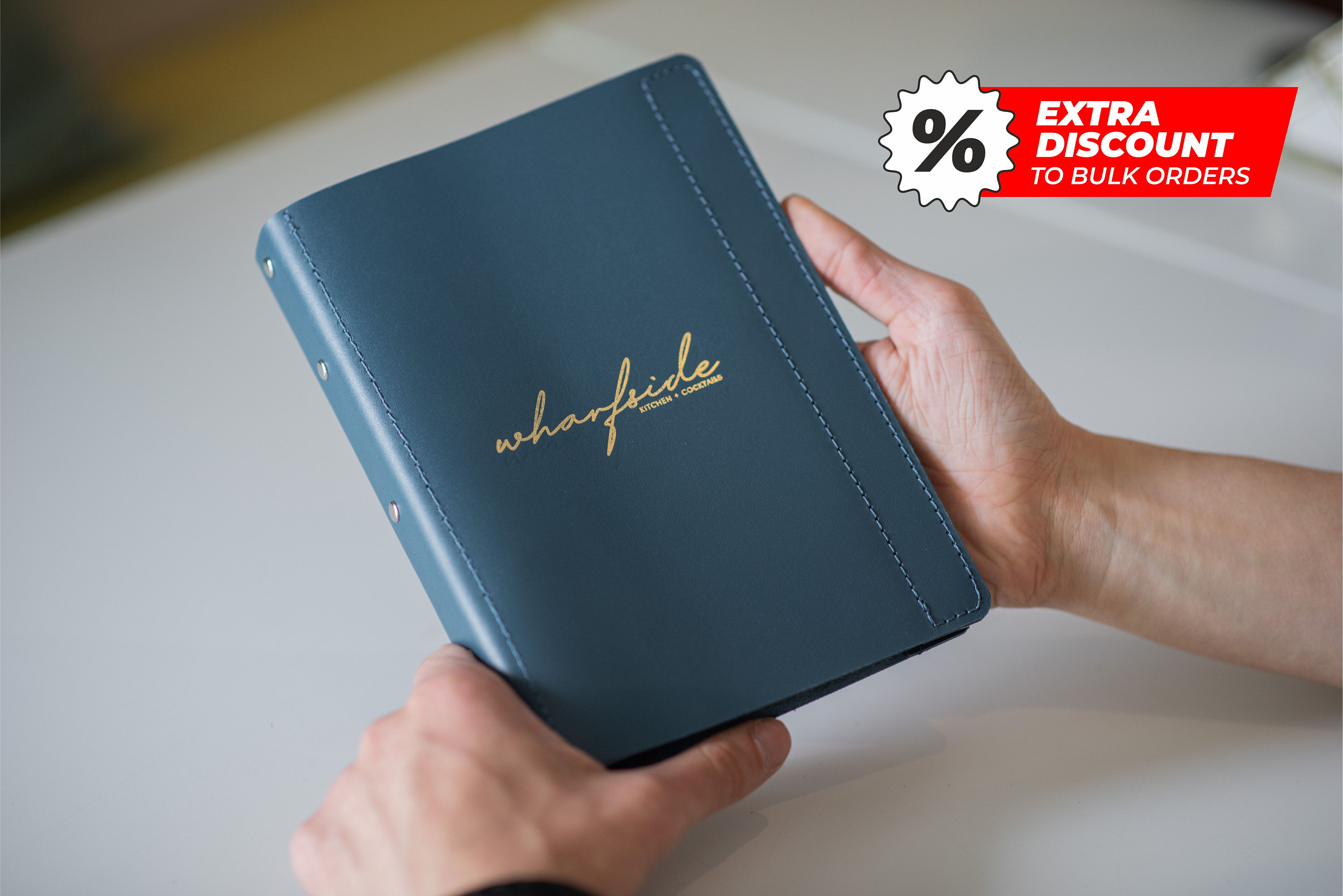 Leather Menu A5 With Ring Binder Mechanism Menu Holder With Etsy