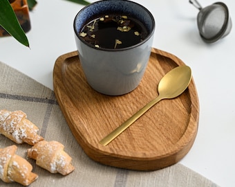 Personalized Solid Oak Serving Board, Rustic Decorative Tray