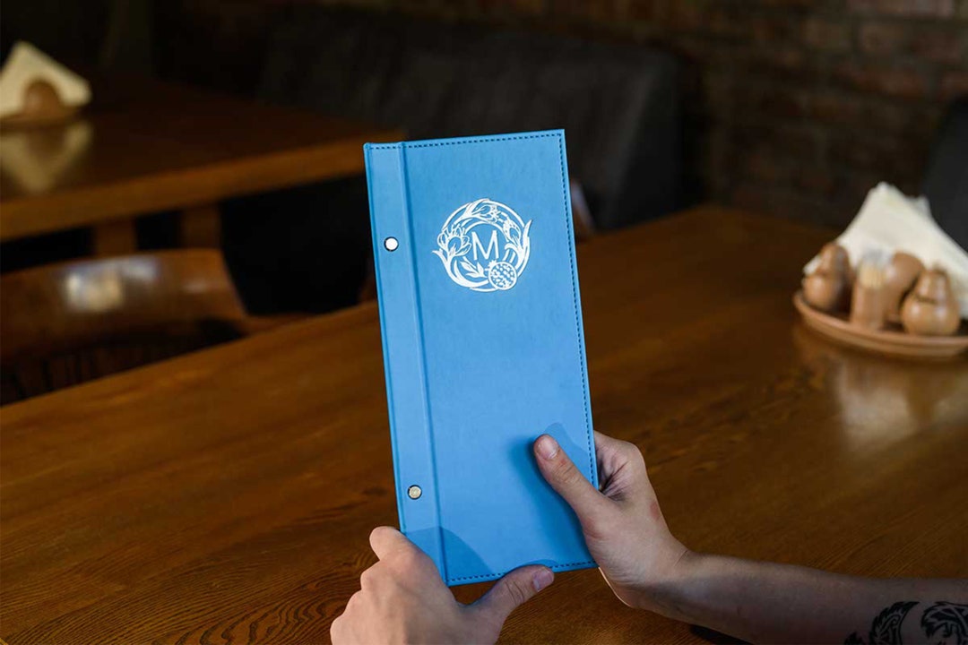 PU Leather Wine List Holder Faux Leather Menu Cover With Etsy Canada