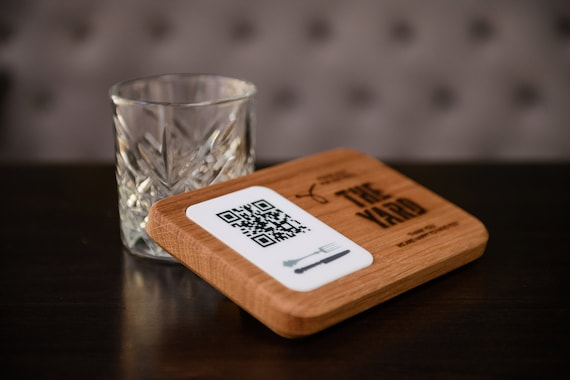 QR Code Menu Sign Scan to View Menu Wooden Table Menu - Etsy Canada