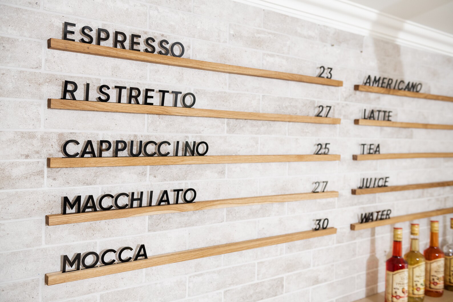 Menu Board Oak Menu Board Wall menu Changeable Letter Etsy