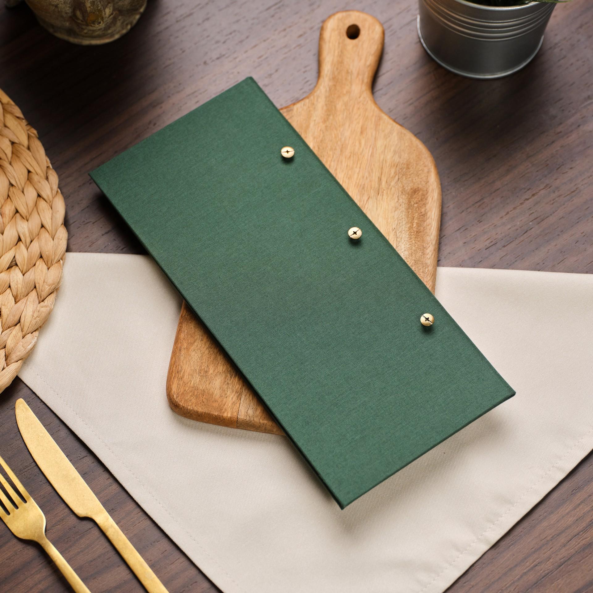 Fabric Restaurant Menu Binder, Custom Menu Folder - Etsy