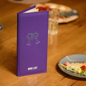 Restaurant Menu Cover with Logo Embossing, Menu Folder with Fixing by Screws and Plank, Custom Menu Folio, Wine List Holder