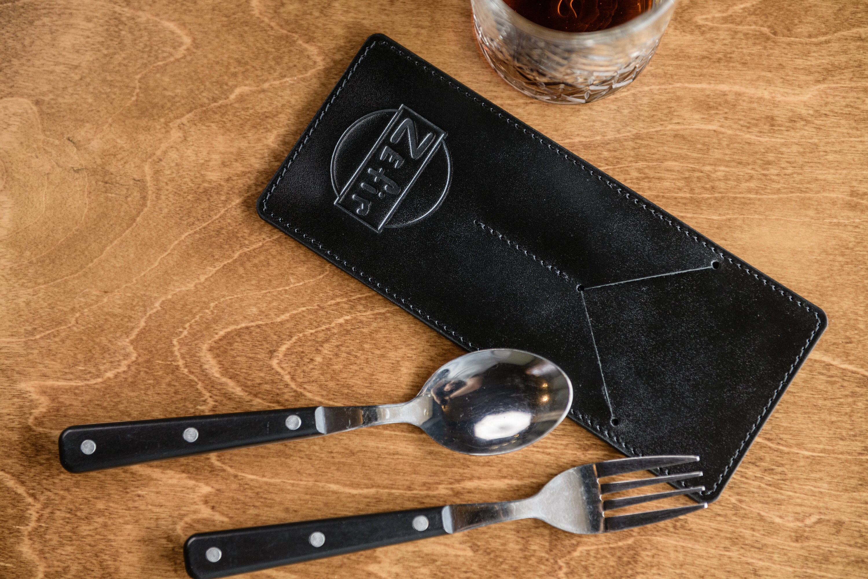 Leather Cutlery Holder Restaurant Cutlery Case Custom Etsy