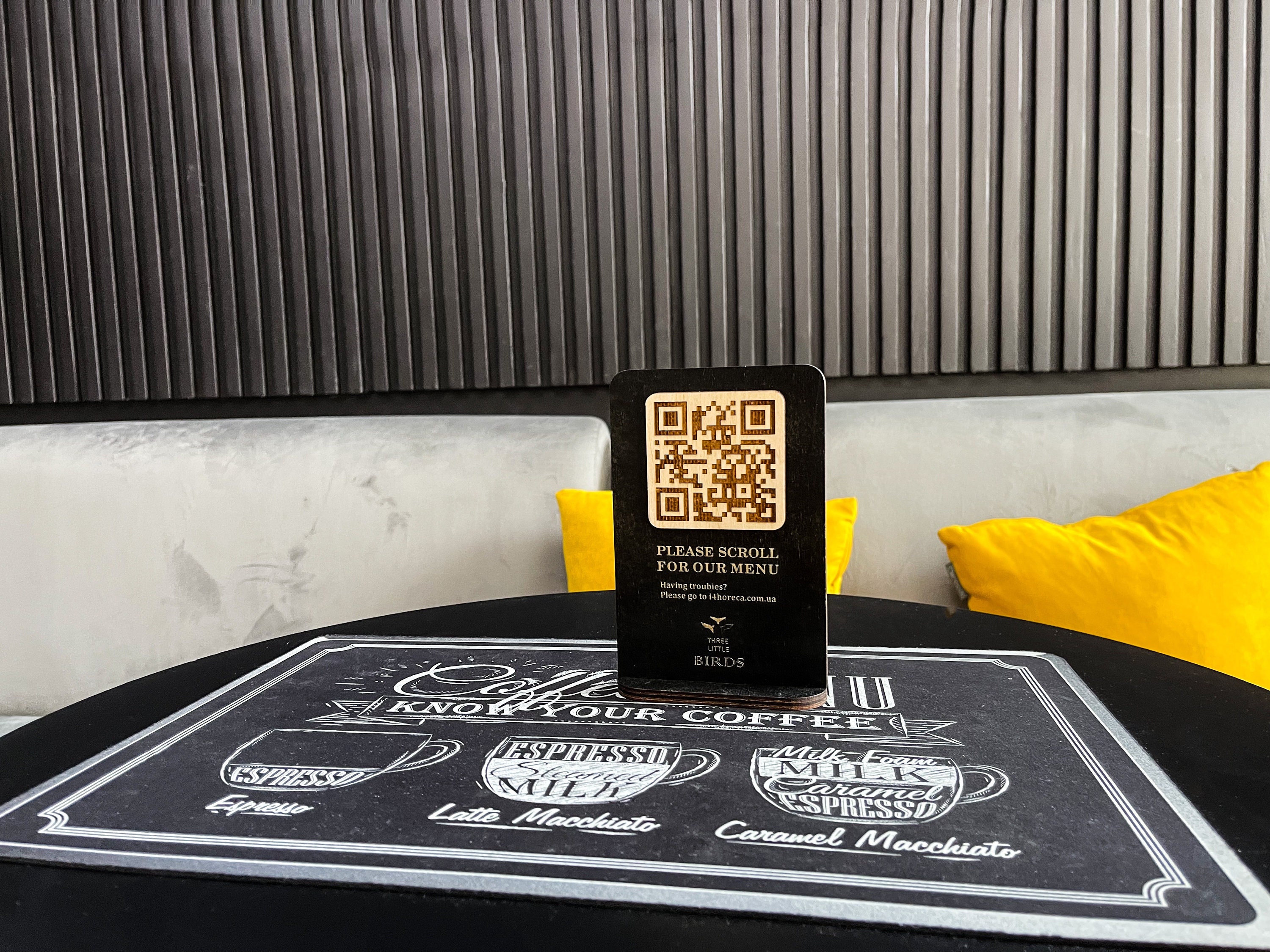 QR Code Menu Sign Scan to View Menu Wooden Table Menu - Etsy Singapore
