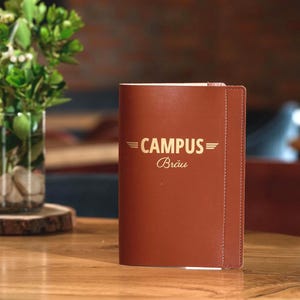 Housse de menu cocktail en cuir haut de gamme avec barre de serrage – Solution élégante et durable pour bars, restaurants et lieux d'accueil