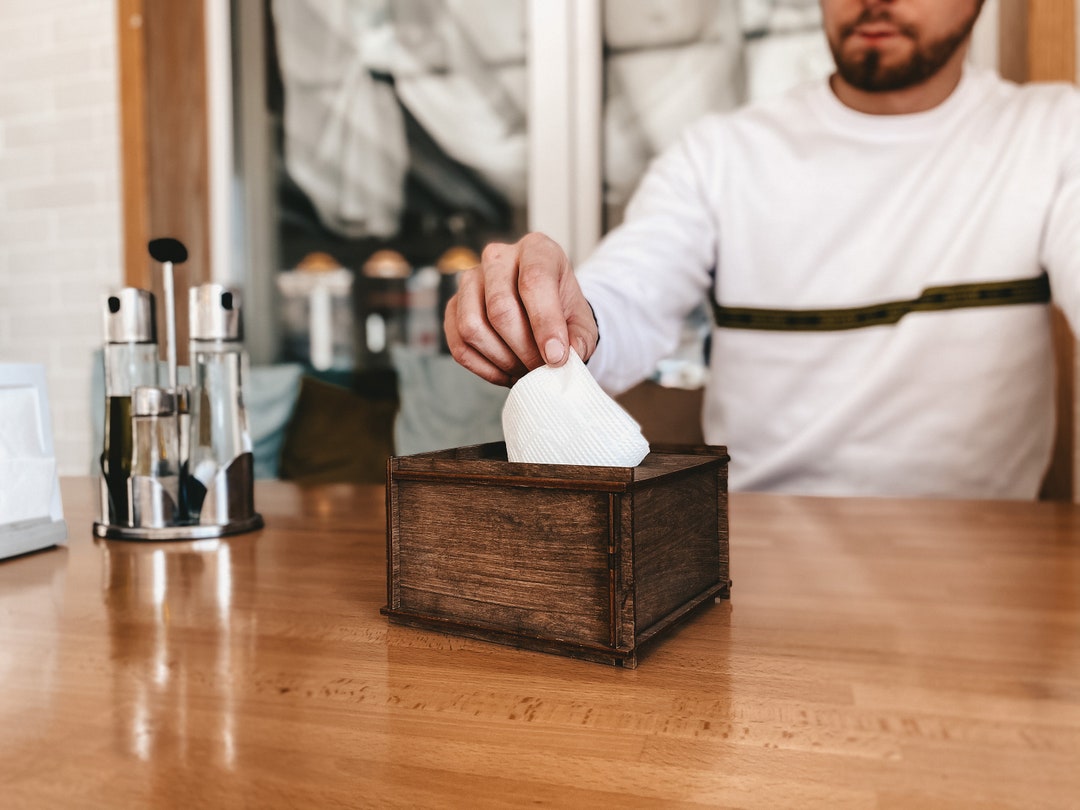 Wooden Cocktail Napkin Holder Prefabricated Etsy