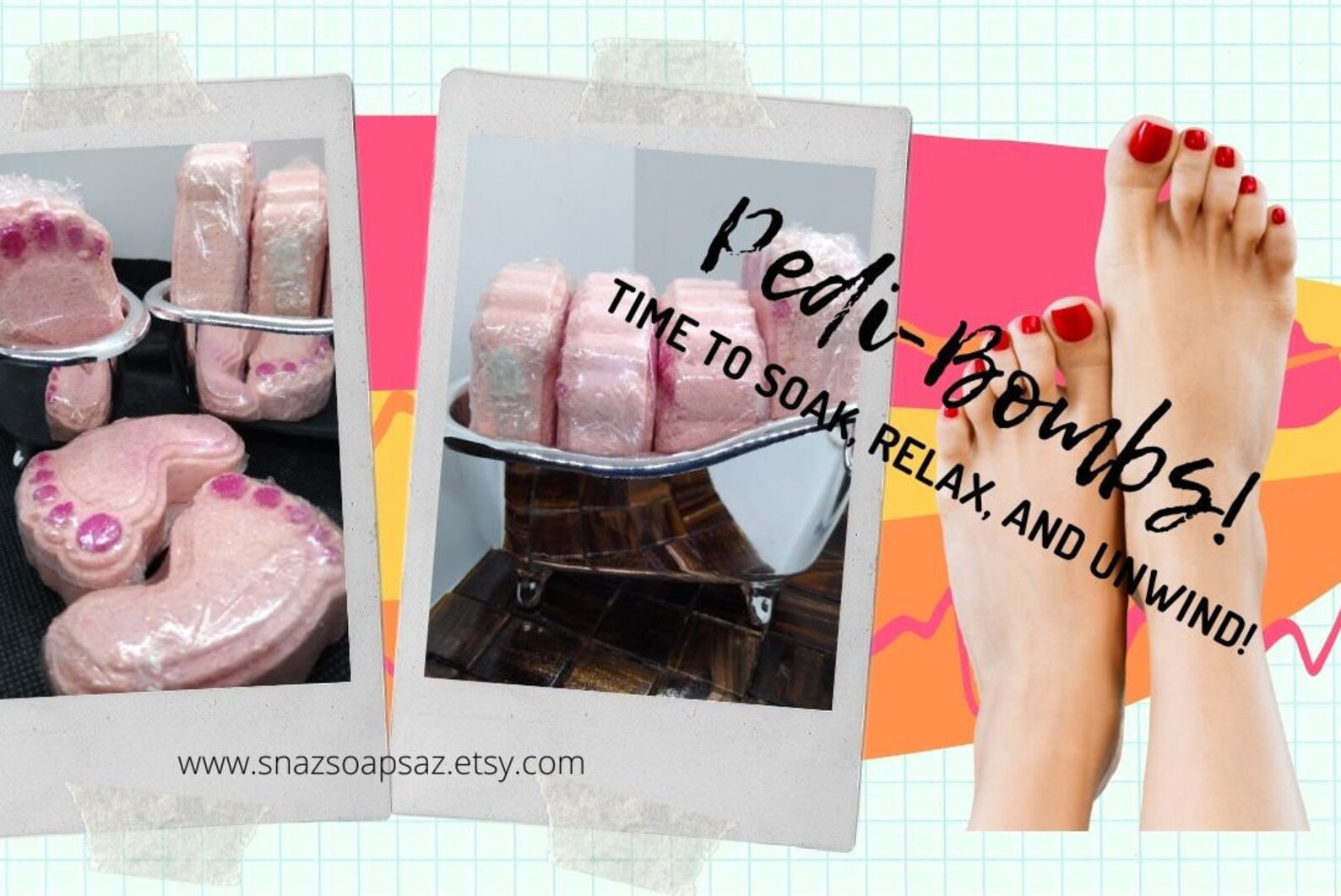 Pedicure Bombs Menthol Pedi Bombs Pedicure Foot Care Home Etsy