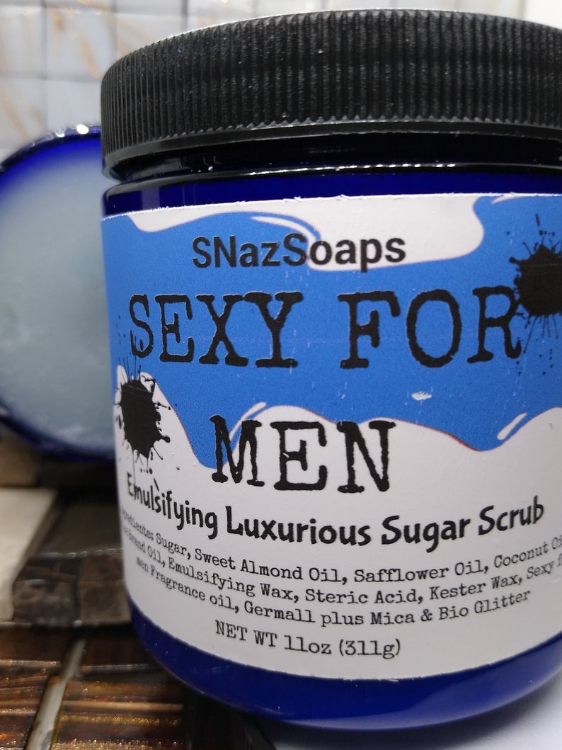 Emulsifying Sugar Scrub for Men Sugar Scrub for Him Gifts Etsy