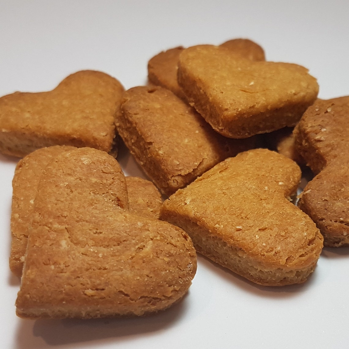 Mini Heart Dog Treats Delicious Gourmet Custom Biscuits Etsy