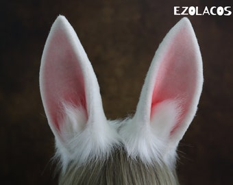 Cutomized rabbit ears,Usada pekora ear,Bunny eas,Faux fur ears headband,Rabbit headband,Rabbit plush toy,Ears headband,Costume ears and tail