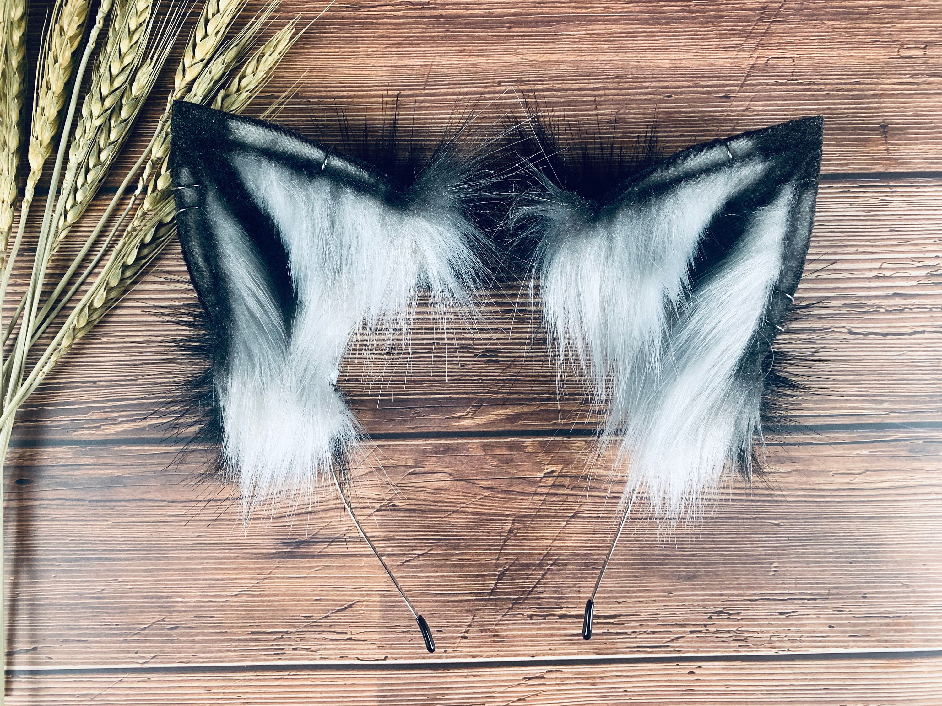 Wolf Ears Blackblack Wolf Earswolf Cosplaywolf Ears Etsy